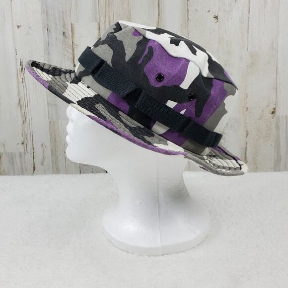 Purple Camo Jungle Hat Size Medium - Picture 2 of 7